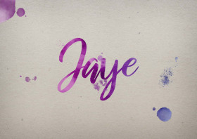 Jaye Watercolor Name DP