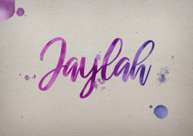 Jaylah Watercolor Name DP