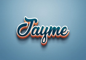 Cursive Name DP: Jayme