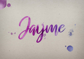 Jayme Watercolor Name DP