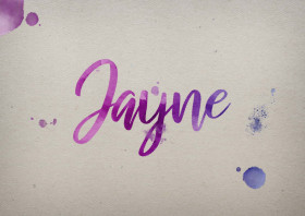 Jayne Watercolor Name DP