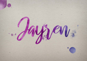 Jayren Watercolor Name DP