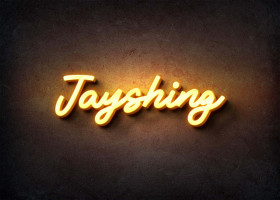 Glow Name Profile Picture for Jayshing