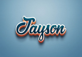 Cursive Name DP: Jayson