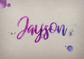 Jayson Watercolor Name DP