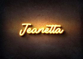 Glow Name Profile Picture for Jeanetta