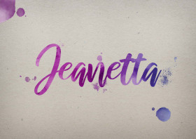 Jeanetta Watercolor Name DP