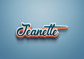 Cursive Name DP: Jeanette