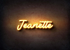 Glow Name Profile Picture for Jeanette