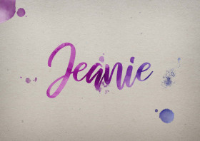 Jeanie Watercolor Name DP