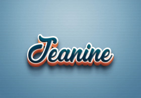 Cursive Name DP: Jeanine