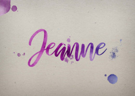 Jeanne Watercolor Name DP