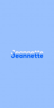 Name DP: Jeannette