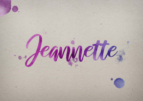 Jeannette Watercolor Name DP