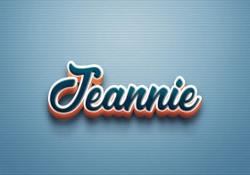 Cursive Name DP: Jeannie