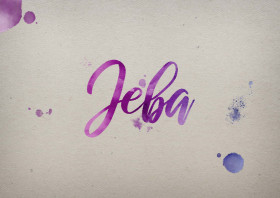 Jeba Watercolor Name DP