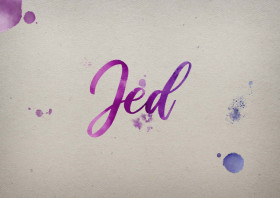 Jed Watercolor Name DP
