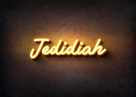 Glow Name Profile Picture for Jedidiah