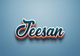 Cursive Name DP: Jeesan