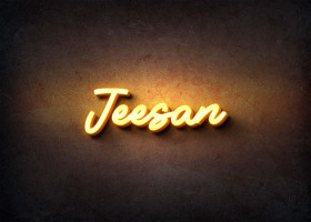 Glow Name Profile Picture for Jeesan