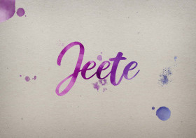 Jeete Watercolor Name DP