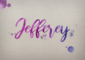 Jefferey Watercolor Name DP
