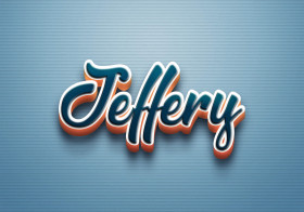 Cursive Name DP: Jeffery