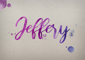 Jeffery Watercolor Name DP