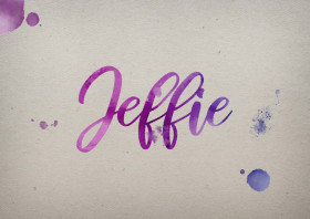 Jeffie Watercolor Name DP