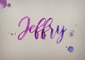 Jeffry Watercolor Name DP
