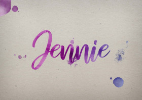 Jennie Watercolor Name DP