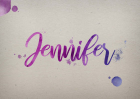 Jennifer Watercolor Name DP