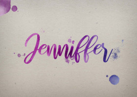 Jenniffer Watercolor Name DP