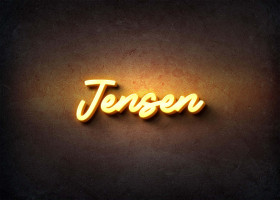 Glow Name Profile Picture for Jensen