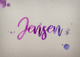 Jensen Watercolor Name DP