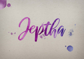 Jeptha Watercolor Name DP