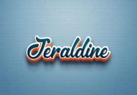Cursive Name DP: Jeraldine