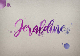 Jeraldine Watercolor Name DP