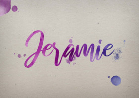 Jeramie Watercolor Name DP