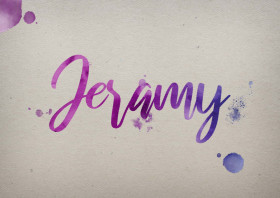 Jeramy Watercolor Name DP