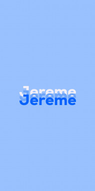 Name DP: Jereme