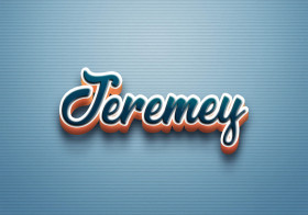 Cursive Name DP: Jeremey