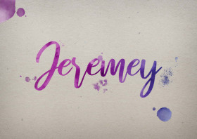 Jeremey Watercolor Name DP