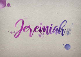 Jeremiah Watercolor Name DP