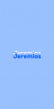 Name DP: Jeremias