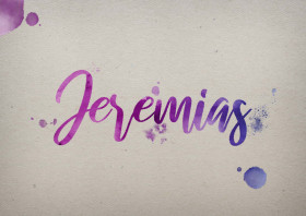 Jeremias Watercolor Name DP