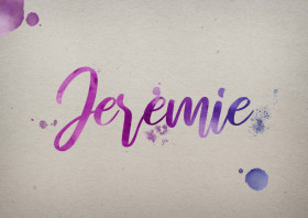 Jeremie Watercolor Name DP