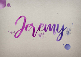 Jeremy Watercolor Name DP
