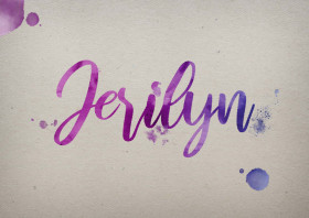 Jerilyn Watercolor Name DP