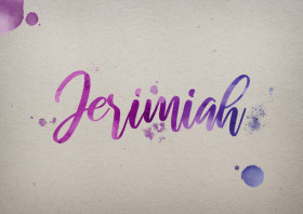 Jerimiah Watercolor Name DP